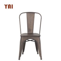 stackable customized dining room restaurant furniture metal industrial hotel restaurant dining chairs for sale