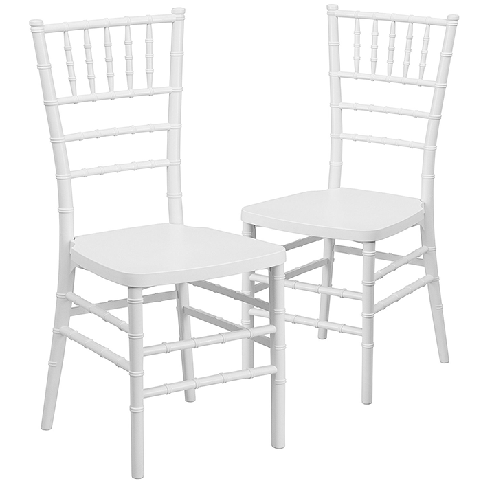 Plastic White Chiavari Chair Resin