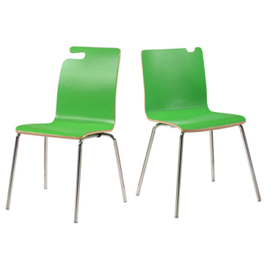 Bentwood Plywood Restaurant Chair Modern Green