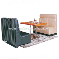 Bonded Leather Restaurant Booth Tables