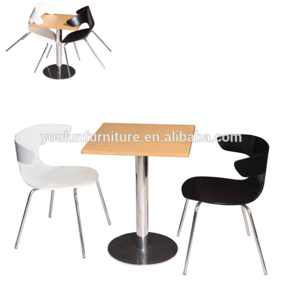 Fast Food Table Chair For Restaurant Easy Storage