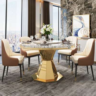 6 8 10 12 Seater Marble Top Dining Table Sets